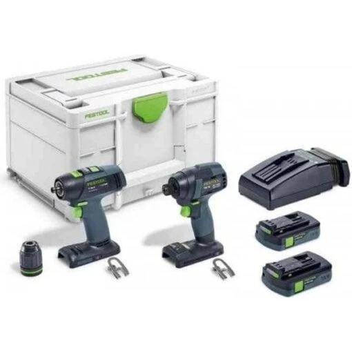 Festool 576493 Cordless Impact Drill TID 18 C 3,1-Set T18 -Festool Festool 576493 Cordless impact drill TID 18 C 3 1 Set T18