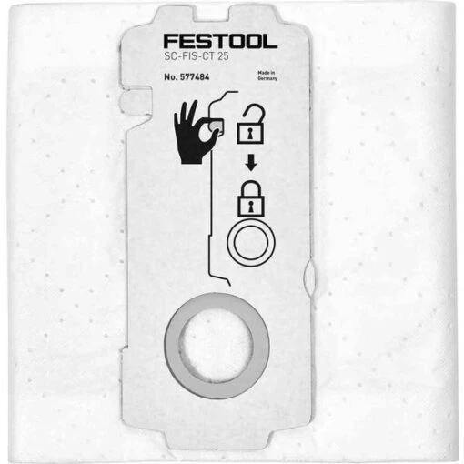 Festool CT25 E Filter Bags Pkt 5 -Festool Festool CT25 E Filter Bags Pkt 5