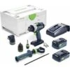 Festool QUADRIVE TDC 18/4 5,2/4,0 I-Set, Skruemaskine, Pistolhåndtag, Sort, Blå, 3600 Rpm, 500 Rpm, 800 Rpm -Festool Festool QUADRIVE TDC 18 4 5 2 4 0 I Set Skruemaskine Pistolhaandtag Sort Blaa 3600 rpm 500 rpm 800 rpm