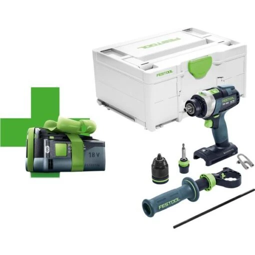 Festool Slagboremaskine TPC 18/4 I-Basic-5,2 QUADRIVE 18V -Festool Festool Slagboremaskine TPC 18 4 I Basic 5 2 QUADRIVE 18V